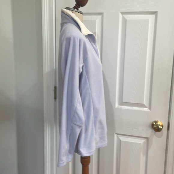 Columbia fleece jacket partial zip pull over lilac lavender purple womens size L - Picture 3 of 10